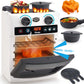 Sqnox Kids First Dishwasher Toys for Toddler Ages 2+ Birthday Gifts, Pretend Play Appliance with 6 Kitchen Accessories