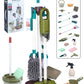 Sqnox Toddler cleaning Set, 23Pcs and 8 Pcs Kids Cleaning Set for Toddlers with Vacuum Cleaner Mop Broom and Hanging Stand, Pretend Play Household Cleaning Tools Gifts for Girls Boys Gifts