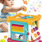 Aikidkit 6-in-1 Baby Activity Cube with Music, Montessori Learning Toys for Toddlers Kids 10-36 Months, for Birthday Christmas Baby Shower Gifts, Colorful